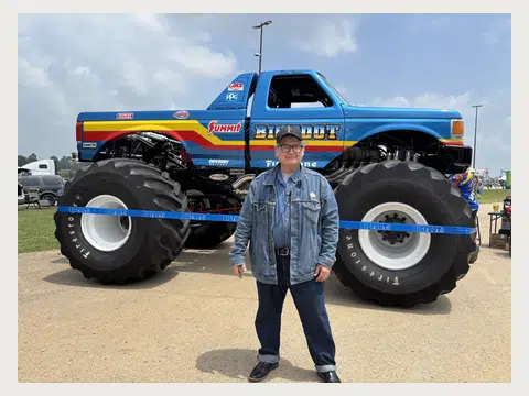 Herbert Midgley at an East Texas monster truck event.